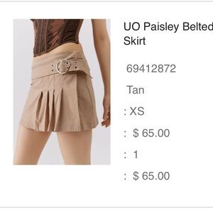 Urban Outfitters Mini Skirt. Worn once!